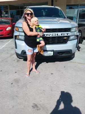 My son and I with our beautiful truck