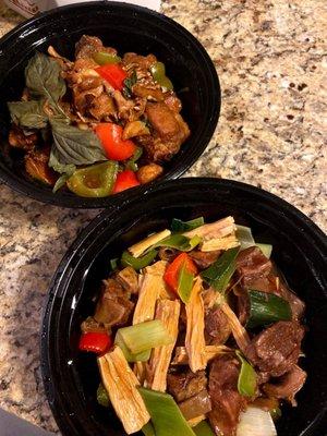 Beef Tendons in Chili Oil Chicken w.Mixed Vegetables (L)