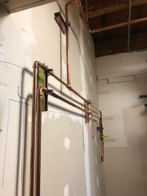 Copper Piping - Commercial kitchen