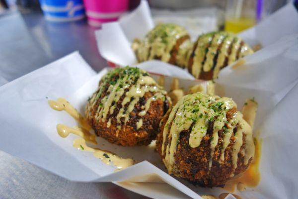 Ktown night market exclusive kimchi Jambalaya balls