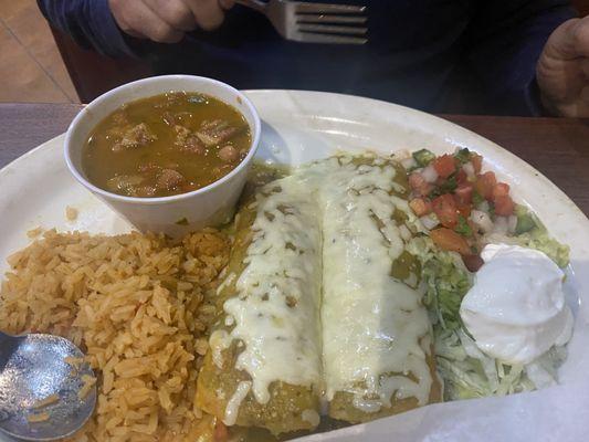 Enchiladas Verdes