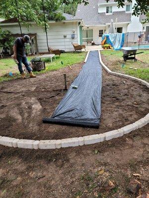 Fire pit area