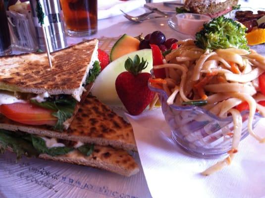 Tomato mozzarella panini