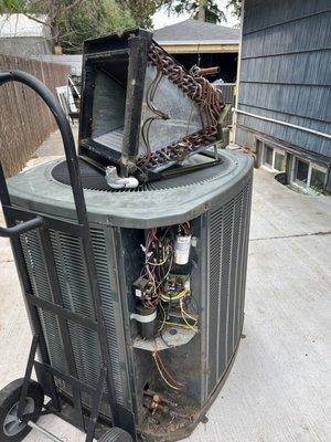 Old unit with coils.