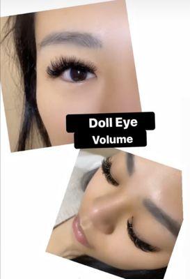 Doll eye volume lashes