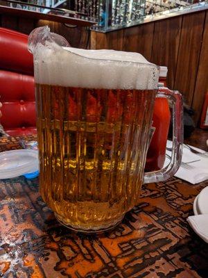 Pitcher of beer