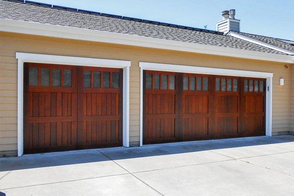 RW Garage Doors - Vineyard French Country Stain Grade Garage Doors