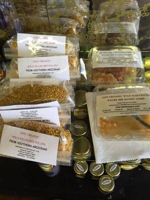 Bee pollen and comb for sale