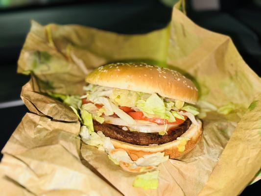 2022.DEC25- Impossible Whopper NO MAYO, #Vegan options// ($8.39) girls at the window could not accommodate no cheese salad