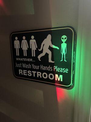 Bathroom sign