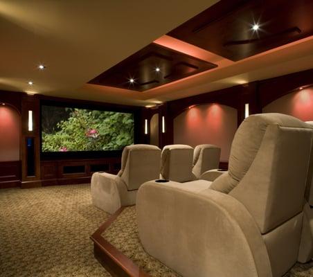 A custom built home theatre