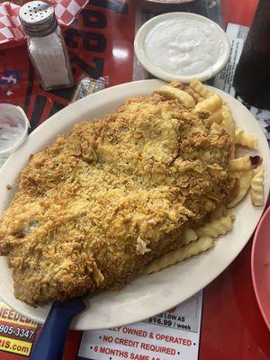 Huge Chicken Fried Steak....enough for 2 ppl.