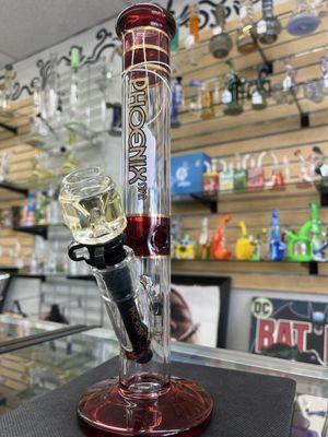 Phoenix glass with matching Phoenix down stem  can't forget about that glycerin bowl to keep those hits cool and smooth