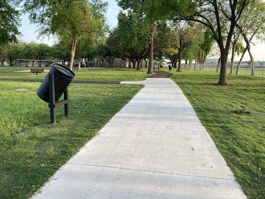 Brand new cement pavement