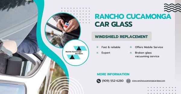 Rancho Cucamonga Car Glass provides expert windshield repair and replacement services. Open daily from 7 AM-9 PM.