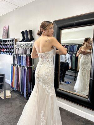 My wedding dress fitting