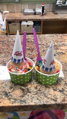 Kids ice cream bowls