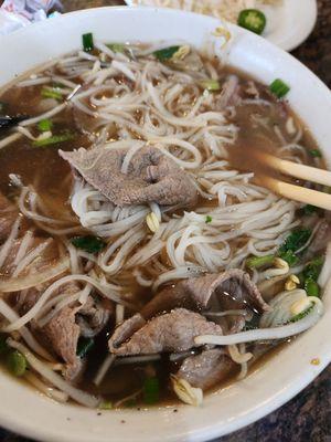 C1 Pho with rare eye round steak. C1. Beef Ball Meats Item Noodle