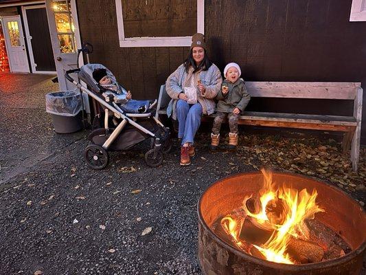 donuts by the fire