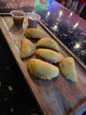 Bite sized deliciousness (Empanadas).