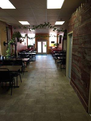 Entrance and family dining area