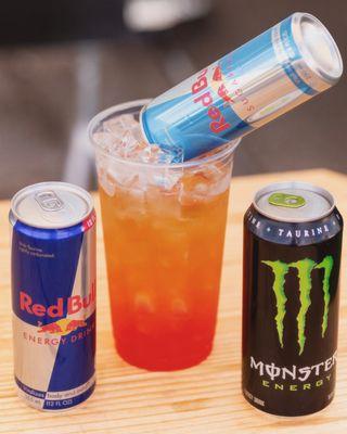 Try our Red Bull and Monster Infusions!