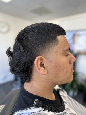 Modern Taper Fade Mullet