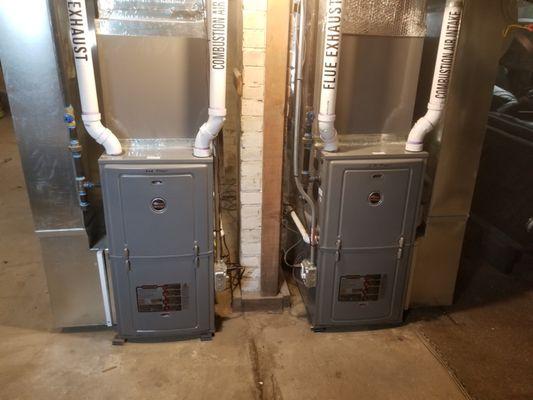 High efficiency multi family furnaces