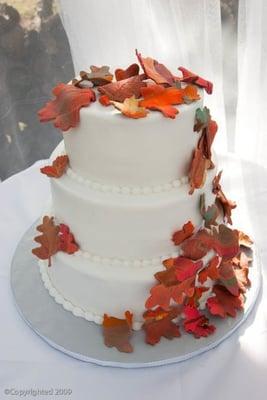 Thanksgiving leaf cake, 2009