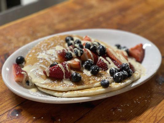 Short Stack Pancake with fresh berries