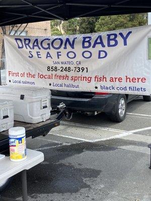 Dragon Baby Seafood at the Divisadero Farmer Market San Francisco