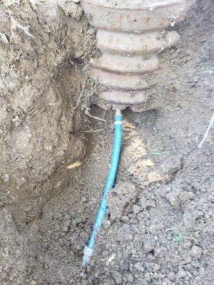 Before- Water Line Repair