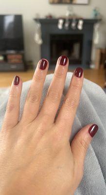 Dazzle dry manicure :)