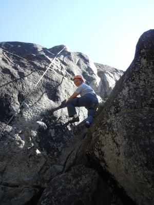 Rock climbing at Gold Arrow Camp