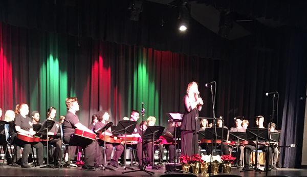 Grovetown High Guitar Orchestra under the direction of Mary Cleary.