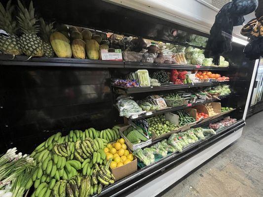 Refrigerated produce section