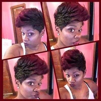 Styles by Toccara 773-320-3860 (cut curl and color)