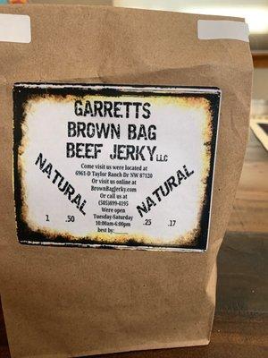 Garrett's Brown Bag Beef Jerky