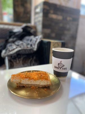 Kenafa Cheesecake and Jubani (Yemeni Style Coffee)