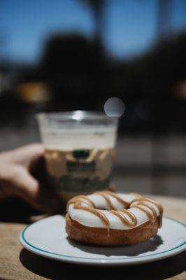 Pastry and Iced Latte