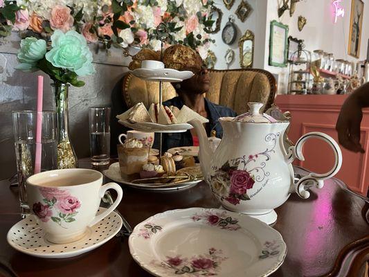 Lovely tea set-up.