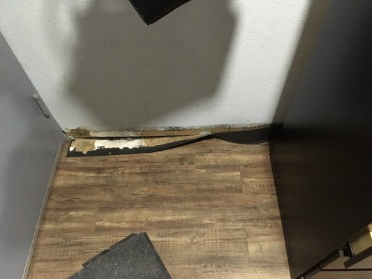 Baseboards peeling