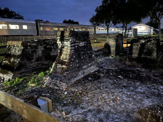 Charred remains. 
 Like some of the marshmallows I saw.