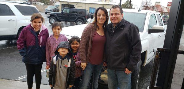 Thank you Ortiz family for purchasing your 2018 Chevy Silverado from us!