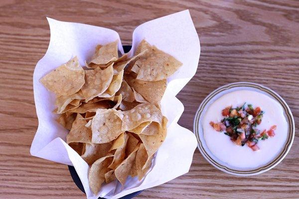 Chips and Monterrey Cheese Dip