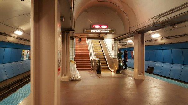 Stairs at Monroe St. Red Line Station