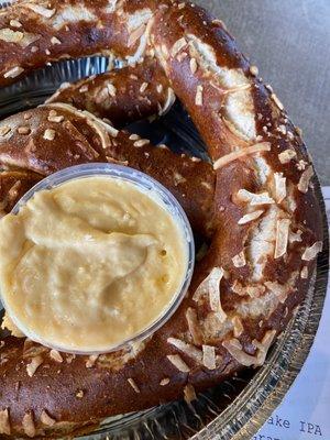 Soft Baked Jumbo Pretzel.