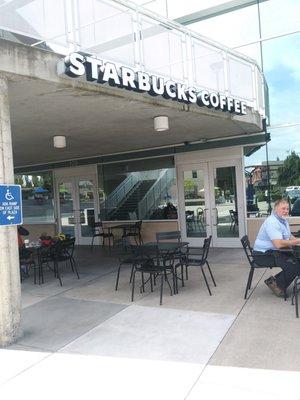 More tables outside.