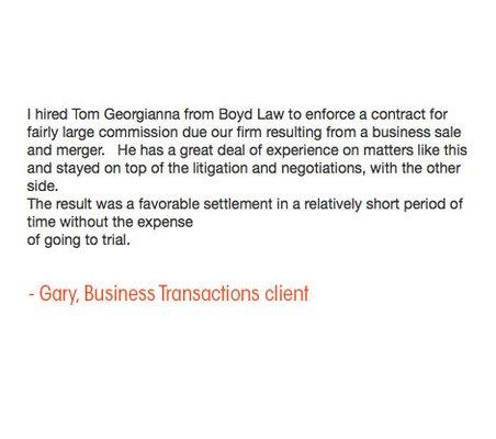 Business Transactions Client Review