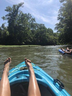 Relaxing on the river!